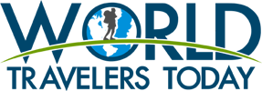 World Travelers Today logo blue