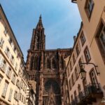 The beautiful Cathedral of Strasbourg, France. 