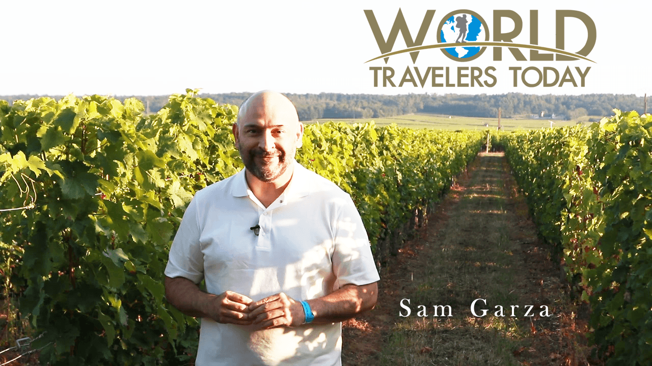 Sam Garza with World Travelers Today in France.